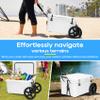 FERUERW Upgraded Cooler Wheel Kit, Universal Cooler Cart Kit for Heavy-Duty Coolers,15.5 in to 17.5 in Wide Coolers, All Terrain 12 Inch Wheels&Ratchet Straps, Roller Accessories for Camping & Beach view 3