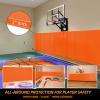 PROGOAL 1 Pack Wall Protection Pad,Gym Basketball-Court Garage Protectors with 2 Thick Foam,Durable Non-Toxic High-Cushioning Padding for Wall-Mounted Basketball Hoops(60" L x 20" W,Orange) view 4