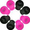 AliBall Glove Locks Baseball, Glove Lace Locks 8 Pack, Never Need Thying Knots Again, Fits All Baseball and Softball Gloves (Black-Pink) view 1