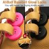 AliBall Glove Locks Baseball, Glove Lace Locks 8 Pack, Never Need Thying Knots Again, Fits All Baseball and Softball Gloves (Black-Pink) view 2