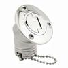 45 Degree Angle Marine Deck Filler Fill Stainless steel 316 Keyless Cap boat Hardware accessories Socket yacht W/ Rubber Gasket Fit for 1.5" /2 Diameter hose (Option: Diesel, 1.5" /38mm) view 1
