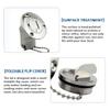 45 Degree Angle Marine Deck Filler Fill Stainless steel 316 Keyless Cap boat Hardware accessories Socket yacht W/ Rubber Gasket Fit for 1.5" /2 Diameter hose (Option: Diesel, 1.5" /38mm) view 4