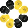 AliBall Glove Locks Baseball, Glove Lace Locks 8 Pack, Never Need Thying Knots Again, Fits All Baseball and Softball Gloves (Black-Yellow) view 1