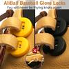 AliBall Glove Locks Baseball, Glove Lace Locks 8 Pack, Never Need Thying Knots Again, Fits All Baseball and Softball Gloves (Black-Yellow) view 2