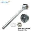 OVERSEE 0436390 Tilt Tilm Assy Rod And Eye With 0390006 Screw Cap For Johnson Evinrude Outboard OMC 90HP-225HP 0390006 Cap 1991&Up view 4