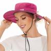 BASSDASH Women UPF 50 Sun Hat with Ponytail Hole Neck Flap Water Resistant Fishing Outdoor view 3