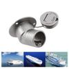 45 Degree Angle Marine Deck Filler Fill Stainless steel 316 Keyless Cap boat Hardware accessories Socket yacht W/ Rubber Gasket Fit for 1.5" /2 Diameter hose (Option: Waste, 1.5" /38mm) view 4
