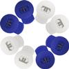 AliBall Glove Locks Baseball, Glove Lace Locks 8 Pack, Never Need Thying Knots Again, Fits All Baseball and Softball Gloves (White-Navy Blue)