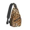 Fnqkmlep Leopard Print Pattern Hiking Daypacks,Crossbody Sling Backpack Shoulder Bag Chest Bag,With Adjustable Strap High Capacity,For Men Women Outdoor Cycling Hiking Travel One Size view 1