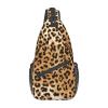 Fnqkmlep Leopard Print Pattern Hiking Daypacks,Crossbody Sling Backpack Shoulder Bag Chest Bag,With Adjustable Strap High Capacity,For Men Women Outdoor Cycling Hiking Travel One Size view 2