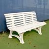 BuyBocceBalls Listing for Har-Tru - Tennis, Bocce, Golf Court Accessories - Benches - Deluxe Courtsider Court Bench - White view 1