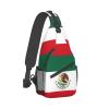 FNQKMLEP Mexican Flag Hiking Daypacks,Crossbody Sling Backpack Shoulder Bag Chest Bag,With Adjustable Strap High Capacity,For Men Women Outdoor Cycling Hiking Travel view 1