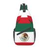 FNQKMLEP Mexican Flag Hiking Daypacks,Crossbody Sling Backpack Shoulder Bag Chest Bag,With Adjustable Strap High Capacity,For Men Women Outdoor Cycling Hiking Travel view 2
