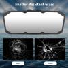 Funnywhale Boat Mirror4"x11" Marine Mirror for Ski Boats Pontoon Boat Water Sport Wakeboarding Surfing with 0.4"-1.15" Windshield Frames view 4