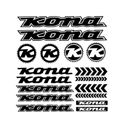 for Kona decals mountain bike frame stickers fork bmx mtb adhesive vinyl (Dark Grey)