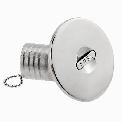 45 Degree Boat Marine Deck Filler Keyless Lift Cap Fits 38mm (1.5") /50mm (2") Diameter fuel hose Stainless steel 316 Boat Hardware Accessories Socket yacht W/O-ring seal (Option: Water, 2" /50mm)