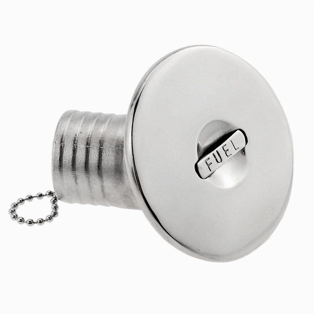 45 Degree Boat Marine Deck Filler Keyless Lift Cap Fits 38mm (1.5") /50mm (2") Diameter fuel hose Stainless steel 316 Boat Hardware Accessories Socket yacht W/O-ring seal (Option: Water, 2" /50mm)