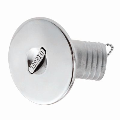 45 Degree Boat Marine Deck Filler Keyless Lift Cap Fits 38mm (1.5") /50mm (2") Diameter fuel hose Stainless steel 316 Boat Hardware Accessories Socket yacht W/O-ring seal (Option: Diesel, 2" /50mm)