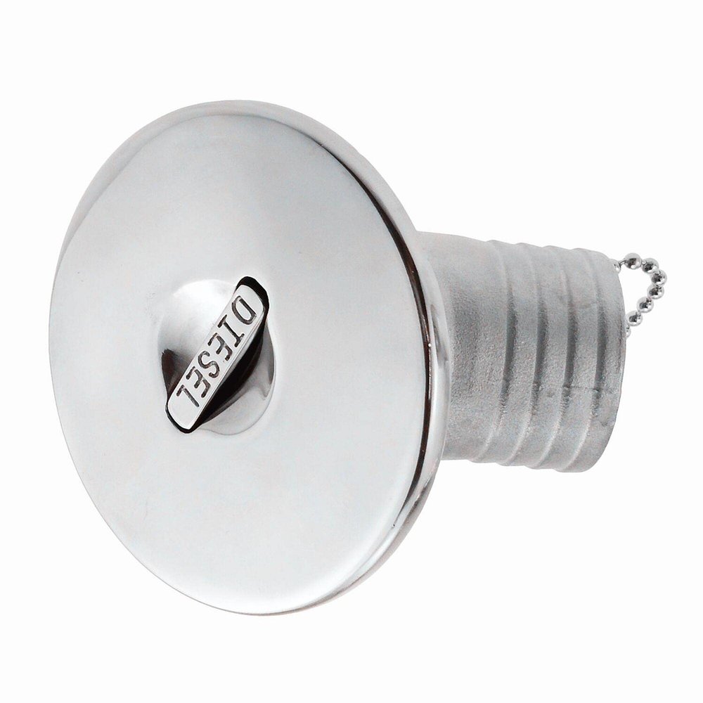 45 Degree Boat Marine Deck Filler Keyless Lift Cap Fits 38mm (1.5") /50mm (2") Diameter fuel hose Stainless steel 316 Boat Hardware Accessories Socket yacht W/O-ring seal (Option: Diesel, 2" /50mm)