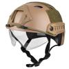 CMAIR4U Airsoft PJ Type Paintball Fast Helmet with Visor Goggles (DE) view 2