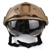CMAIR4U Airsoft PJ Type Paintball Fast Helmet with Visor Goggles (DE) view 3