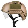 CMAIR4U Airsoft PJ Type Paintball Fast Helmet with Visor Goggles (DE) view 4