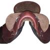 Premium Genuine Leather Half Bread Australian Horse Saddle Without Horn Underside Well Balanced Fiber Glass Tree 17" Size view 3