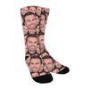 ShineSand Custom Face Socks with Picture, Personalized Socks with Photo Customized Unisex Funny Crew Sock Gifts for Men Women view 1
