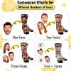 ShineSand Custom Face Socks with Picture, Personalized Socks with Photo Customized Unisex Funny Crew Sock Gifts for Men Women view 4
