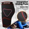 KOOPOW Youth Sliding Shorts Boys Padded Slider Shorts Sliding Pads with Cup Pocket for Baseball, Football, Hockey, Lacrosse,Black Red,S view 4