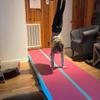 6.6 ft VOFiTNY Inflatable Gym Mats 4'' Thick Air Mat Tumble Track for home/gymnastics/cheer/tumbling Pink/Green view 3