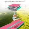 6.6 ft VOFiTNY Inflatable Gym Mats 4'' Thick Air Mat Tumble Track for home/gymnastics/cheer/tumbling Pink/Green view 4