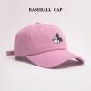 Cartoon Baseball Cap Embroidery and Printing Sun Hats Men Women Hip Hop Baseball Hat for Outdoor Sports Decoration (Pink) view 3