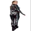 Honeystore Women's Skeleton Tight 1-Piece Jumpsuit Halloween Party Bodysuit Outfit BKAL-014 M view 2