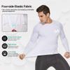 MEETYOO Men's Compression Shirt, Cool Dry Long Sleeve Underwear Top for Men, Sport Fitness Base Layer view 4