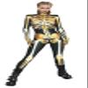 Honeystore Women's Skeleton Tight 1-Piece Jumpsuit Halloween Party Bodysuit Outfit BKAL-012 M view 1