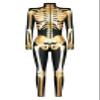 Honeystore Women's Skeleton Tight 1-Piece Jumpsuit Halloween Party Bodysuit Outfit BKAL-012 M view 3