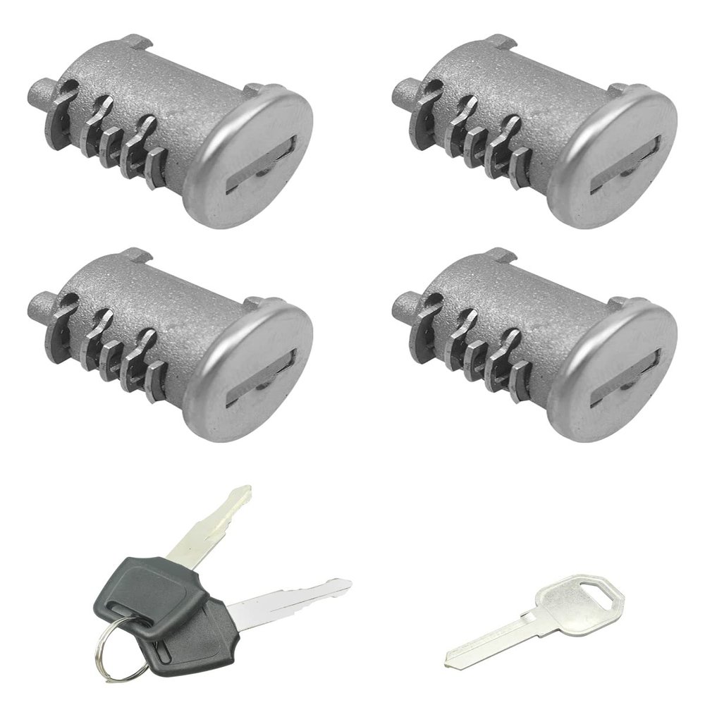 4 Pack Lock Cores Fits for Yakima SKS Car Rack System Components, Replacement for SKS Lock Cores, Universal for Lockable Accessories