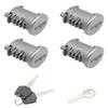 4 Pack Lock Cores Fits for Yakima SKS Car Rack System Components, Replacement for SKS Lock Cores, Universal for Lockable Accessories view 1