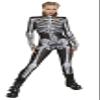 Honeystore Women's Skeleton Tight 1-Piece Jumpsuit Halloween Party Bodysuit Outfit BKAL-011 XL view 1