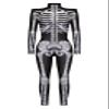 Honeystore Women's Skeleton Tight 1-Piece Jumpsuit Halloween Party Bodysuit Outfit BKAL-011 XL view 3