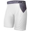 KOOPOW Boys' Sliding Shorts Youth Padded Slider Shorts Sliding Pads with Cup Pocket for Baseball, Football, Lacrosse, Hockey White view 1