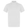 Freebily Mens Basic Turtleneck Short Sleeve T-Shirts Slim Fit Undershirt Solid Knitwear Sweaters White A Large view 1