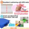 KaRaDaStyle Gymnastics Mat Folding Stretch Mats 71"x24"x2" Exercise Muscle Training Children Play Horizontal Bar Mat Yoga Sports Soundproof Home Use (Orange) view 2