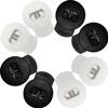 AliBall Glove Locks Baseball, Glove Lace Locks 8 Pack, Never Need Thying Knots Again, Fits All Baseball and Softball Gloves (Black-White)
