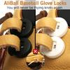 AliBall Glove Locks Baseball, Glove Lace Locks 8 Pack, Never Need Thying Knots Again, Fits All Baseball and Softball Gloves (Black-White) view 2