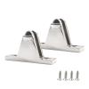 2 Pack Stainless Steel Boat Marine Deck Hinge Mount Bimini Top Awning Hardware Fitting with Removable Pin Style 1 view 1