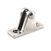 2 Pack Stainless Steel Boat Marine Deck Hinge Mount Bimini Top Awning Hardware Fitting with Removable Pin Style 1 view 4