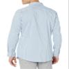Amazon Essentials Men's Slim Fit Long Sleeve Wrinkle Resistant Stretch Dress Shirt, White Grid Check, Large view 2