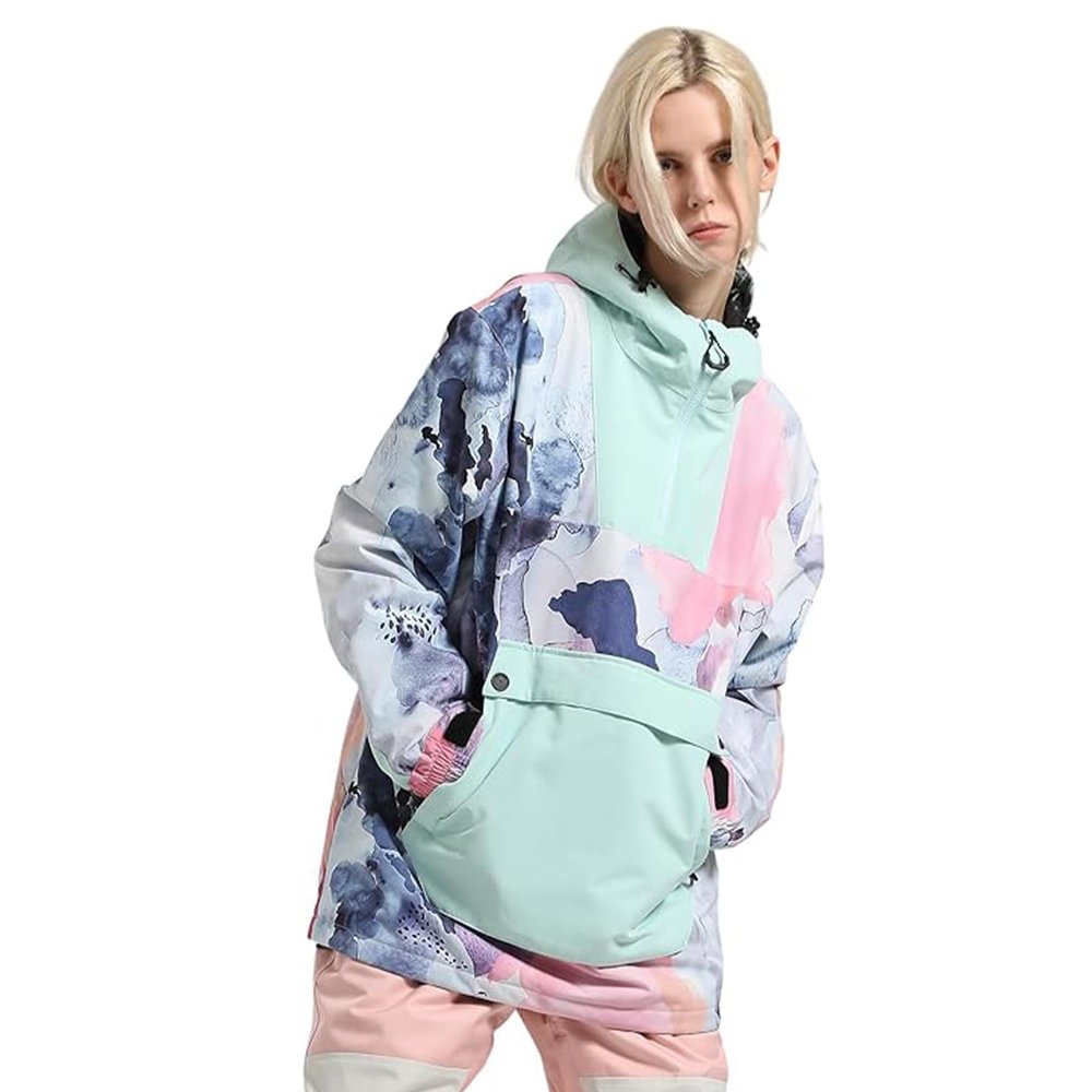 BSASB Men Ski Jackets Snowboard Coats Women Waterproof Pullover Jacket Winter Sports Windproof Warm
